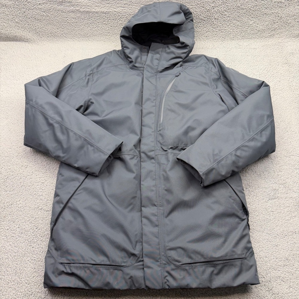 Under Armour 1342699 Mens XL Gray Unstoppable Down Parka Hooded 700 Fill Coat